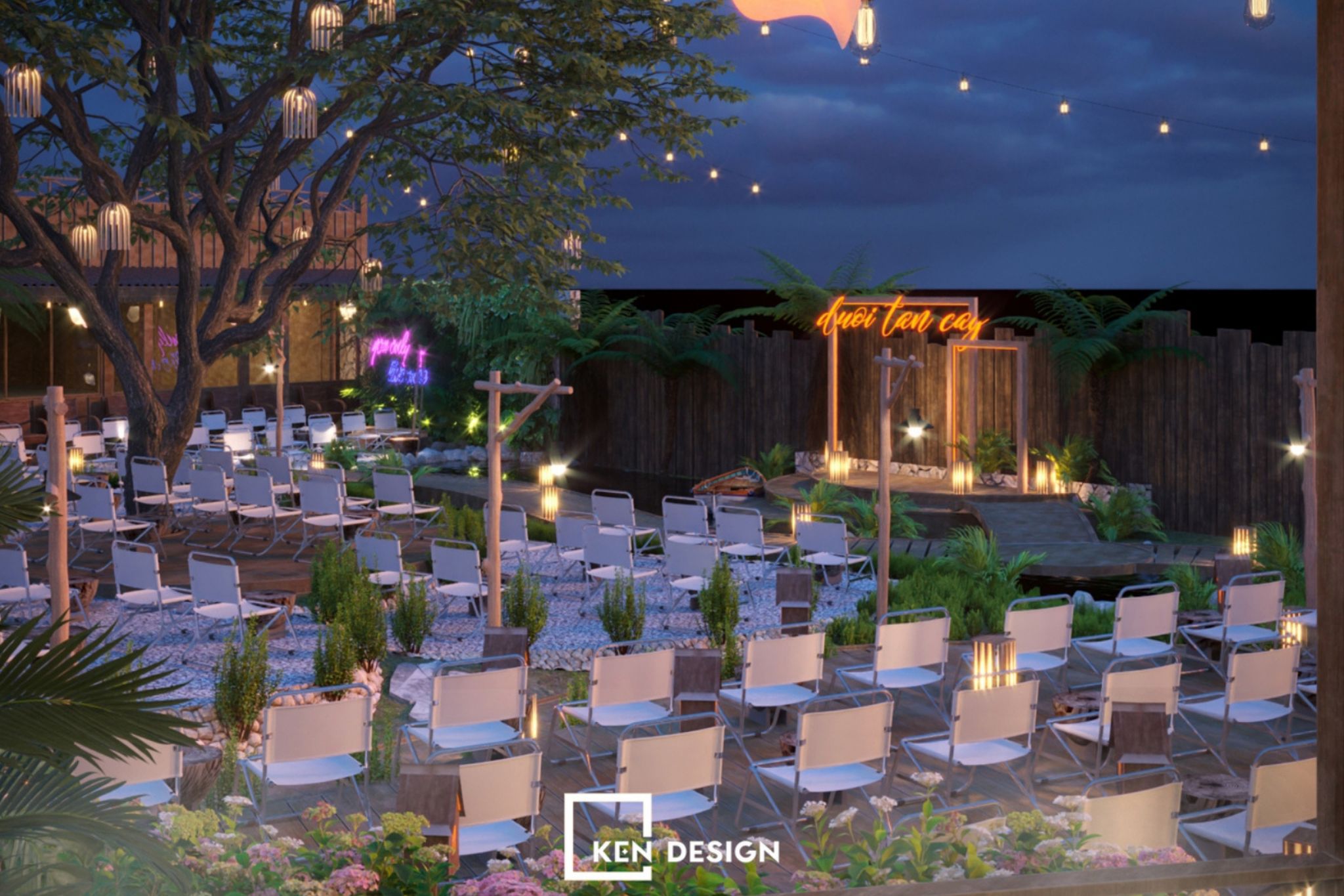  thiết kế quán cafe sân vườn acoustic phong cách Đà Lạt